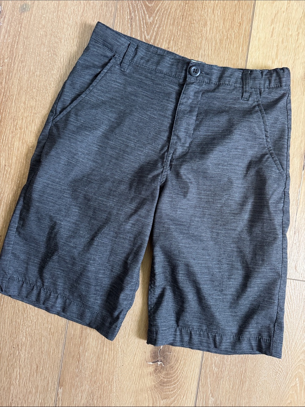 Old Navy boys  Charcoal Heather Flat Front Shorts